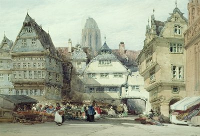 Marktplaats, Frankfurt door William Callow